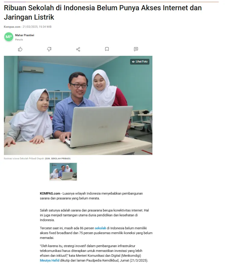 PLTS Hybrid dan Internet Starlink Tenaga Surya: Solusi Terpadu untuk Sekolah Tanpa Listrik dan Internet