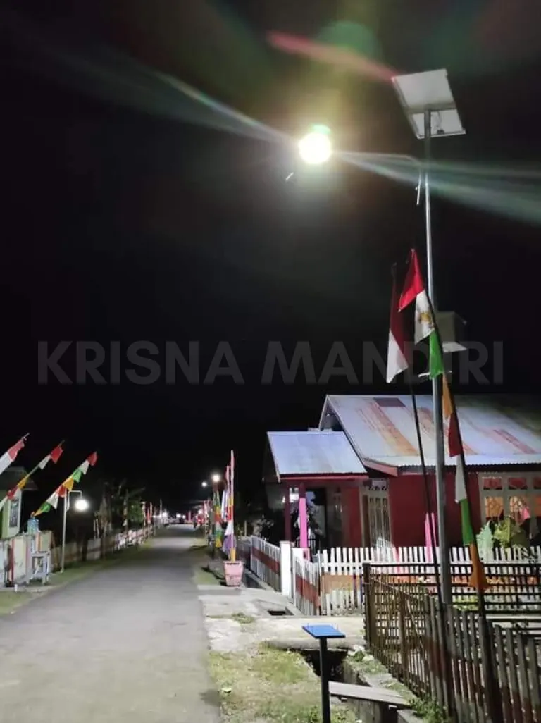Meningkatkan Keamanan Jalan Desa dengan Tiang PJU Oktagonal Galvanis | Krisna Mandiri Utama